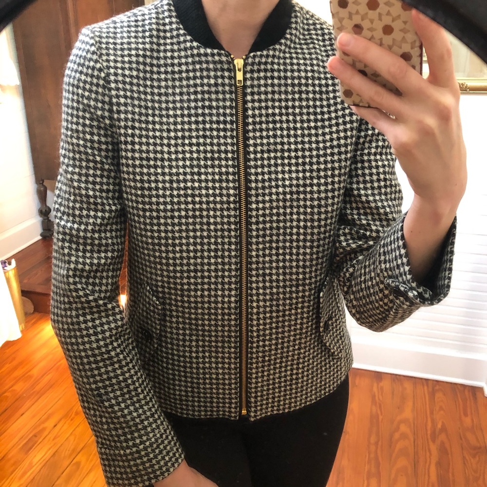 J•CREW | Houndstooth Wool Jacket - Picture 4 of 8
